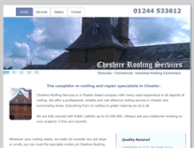 Tablet Screenshot of cheshireroofing.com
